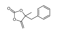 4-benzyl-4-methyl-5-methylidene-1,3-dioxolan-2-one结构式