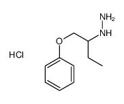 (1-phenoxybutan-2-ylamino)azanium,chloride Structure