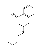 3-butylsulfanyl-1-phenylbutan-1-one Structure