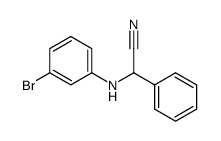 (3-Bromo-phenylamino)-phenyl-acetonitrile Structure