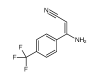 3-amino-3-[4-(trifluoromethyl)phenyl]acrylonitrile Structure