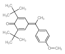 4-[1-(4-methoxyphenyl)ethylidene]-2,6-ditert-butyl-cyclohexa-2,5-dien-1-one结构式
