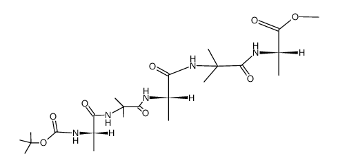 Boc-L-Ala-Aib-Ala-Aib-Ala-OMe Structure