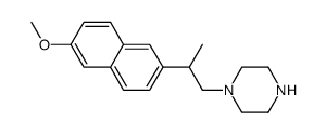 2-(2-piperazino-1-methylethyl)-6-methoxynaphthalene Structure