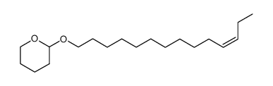 (Z)-2-(tetradec-11-en-1-yloxy)tetrahydro-2H-pyran结构式