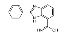 2-phenyl-1H-benzimidazole-4-carboxamide结构式