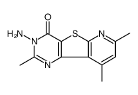 3-amino-2,7,9-trimethylpyrido[2,3]thieno[2,4-d]pyrimidin-4-one Structure