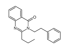 3-(2-phenylethyl)-2-propylquinazolin-4-one结构式
