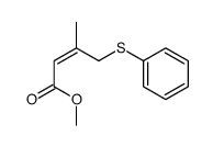 methyl 3-methyl-4-phenylsulfanylbut-2-enoate结构式