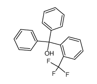 [2-(trifluoromethyl)phenyl](diphenyl)methanol结构式