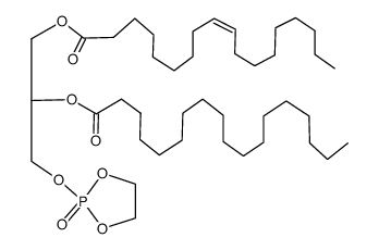 3-((2-oxido-1,3,2-dioxaphospholan-2-yl)oxy)-2-(stearoyloxy)propyl oleate结构式