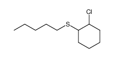 2-chlorocyclohexyl pentyl sulfide结构式