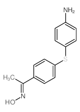 (NE)-N-[1-[4-(4-aminophenyl)sulfanylphenyl]ethylidene]hydroxylamine结构式