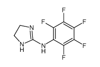 N-(2,3,4,5,6-pentafluorophenyl)-4,5-dihydro-1H-imidazol-2-amine Structure