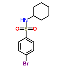 4-Bromo-N-cyclohexylbenzenesulfonamide Structure