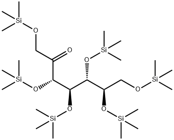 1-O,3-O,4-O,5-O,6-O,7-O-Hexakis(trimethylsilyl)-D-altro-2-heptulose Structure
