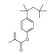 [4-(2,4,4-trimethylpentan-2-yl)phenyl] 2-methylprop-2-enoate Structure