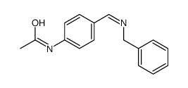 N-[4-(benzyliminomethyl)phenyl]acetamide结构式