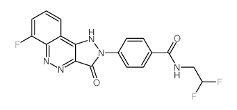 N-(2,2-DIFLUOROETHYL)-4-(6-FLUORO-3-OXO-1H-PYRAZOLO[4,3-C]CINNOLIN-2(3H)-YL)BENZAMIDE Structure