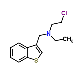 N-(1-benzothien-3-ylmethyl)-2-chloro-N-ethylethanamine结构式