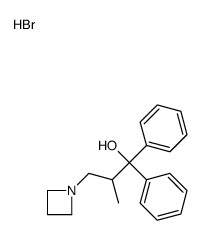 3-(azetidin-1-ium-1-yl)-2-methyl-1,1-diphenylpropan-1-ol,bromide Structure