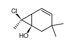 (1R,7S)-7-chloro-3,3,7-trimethylbicyclo[4.1.0]hept-4-en-1-ol结构式