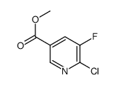 6-chloro-5-fluoropyridine-3-carboxylic acid methyl ester结构式