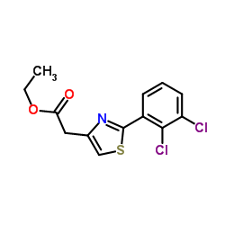 Ethyl [2-(2,3-dichlorophenyl)-1,3-thiazol-4-yl]acetate Structure