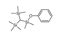 (Dimethylphenoxysilyl)bis(trimethylsilyl)methan结构式