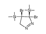 trans-3,4-Dibrom-3,4-bis(trimethylsilyl)-1-pyrazolin结构式