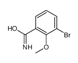 3-bromo-2-methoxybenzamide Structure