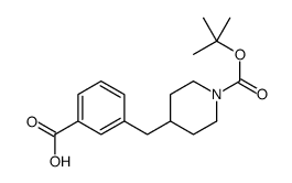 3-BOC-4-[(PIPERIDINYL)METHYL]BENZOIC ACID结构式