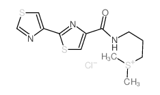 dimethyl-[3-[[2-(1,3-thiazol-4-yl)1,3-thiazole-4-carbonyl]amino]propyl]sulfanium chloride picture