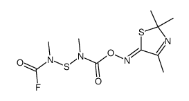 5-oxo-2,2,4-trimethyl-3-thiazoline O-[N-(N-methylfluoroformamidothio)-N-methylcarbamoyl]oxime Structure