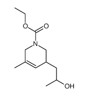 ethyl 3-(2-hydroxypropyl)-5-methyl-1,2,3,6-tetrahydropyridine-1-carboxylate结构式