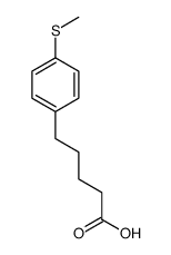 5-(4-methylsulfanylphenyl)pentanoic acid结构式