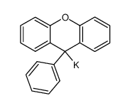 potassium salt of 9-phenylxanthene Structure