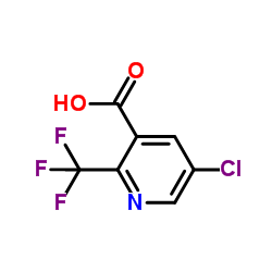5-Chloro-2-(trifluoromethyl)nicotinic acid结构式