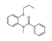N-methyl-N-(2-propylsulfanylphenyl)benzamide结构式