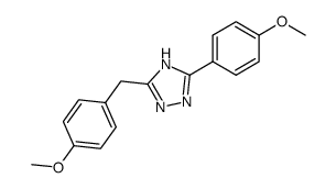 3-(4-methoxybenzyl)-5-(4-methoxyphenyl)-1,2,4-(4H)-triazole结构式