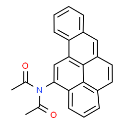 12-N,N-diacetylaminobenzo(a)pyrene结构式