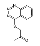 1-(1,2,3-benzotriazin-4-ylsulfanyl)propan-2-one结构式