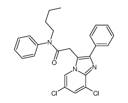 N-butyl-2-(6,8-dichloro-2-phenylimidazo[1,2-a]pyridin-3-yl)-N-phenylacetamide Structure