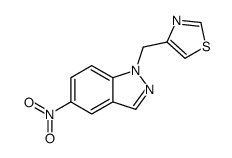 4-[(5-nitroindazol-1-yl)methyl]-1,3-thiazole Structure