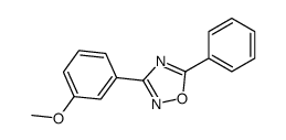 3-(3-methoxyphenyl)-5-phenyl-1,2,4-oxadiazole结构式