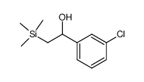 1-(3-chlorophenyl)-2-(trimethylsilyl)ethanol Structure