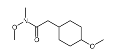 N-Methoxy-2-(4-methoxycyclohexyl)-N-methylacetamide Structure