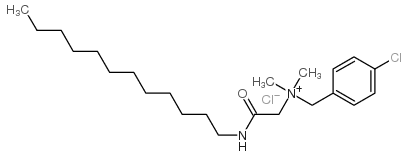 (p-chlorobenzyl)[2-(dodecylamino)-2-oxoethyl]dimethylammonium chloride结构式