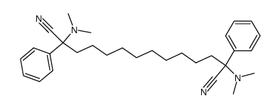 1.12-Bis(dimethylamino)-1,12-dicyano-1,12-diphenyldodecane结构式