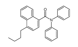 4-butyl-N,N-diphenylnaphthalene-1-carboxamide结构式